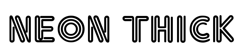 Neon Thick Font Download Free